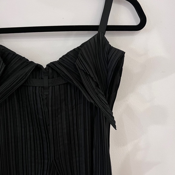 Issey Miyake Black Dress Avant-Garde Origami Pleated Gown Japanese Couture size2 - Picture 12 of 15